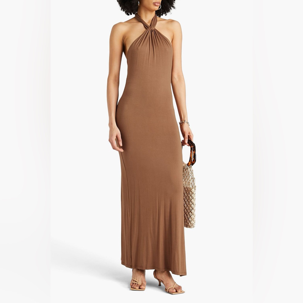 Alice + Olivia Brown Maxi Dress